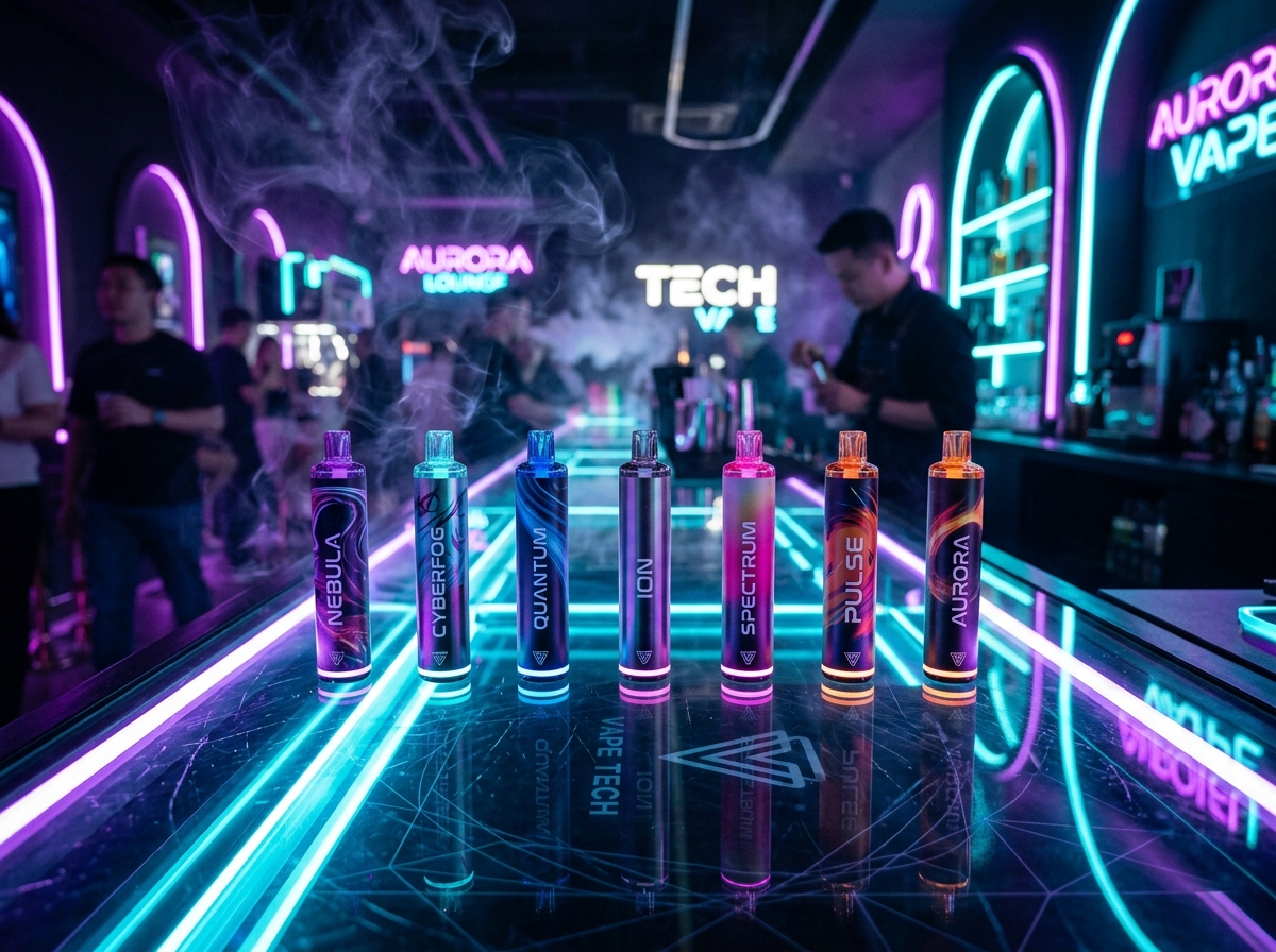 Disposable vape brands display at Smoker's Genie